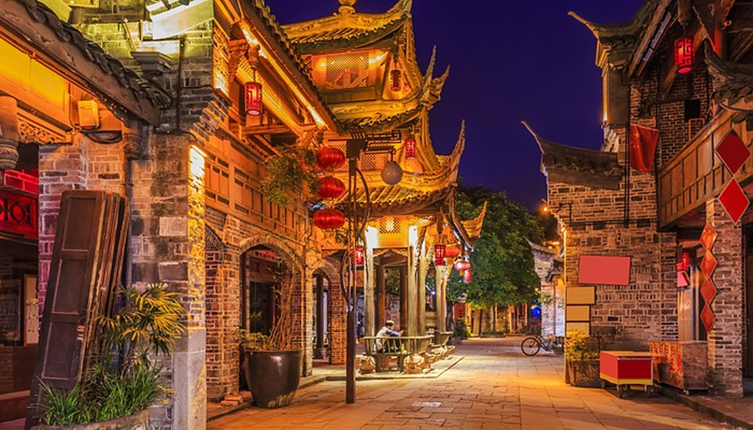 成都夜晚酒吧街